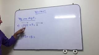 Dividing a number by 1-digit number
