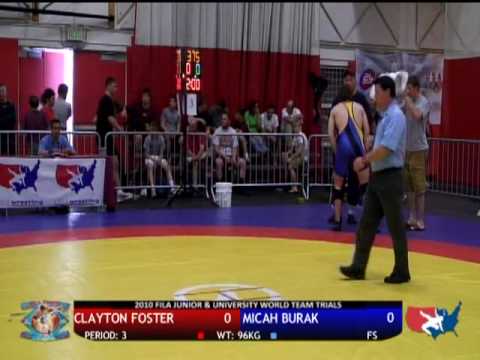 University Freestyle Challenge Tournament Final 96kg - Clayton Foster vs. Micah Burak