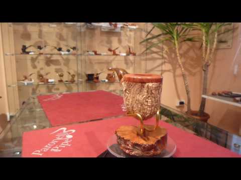 Brand new briar and cork pipe TOM SPANU bent handmade -  eBay number: 182202261212