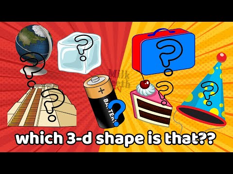 Which 3-D shape is that? Learn to identify the shapes of things around us | Teach 3-D shapes to kids
