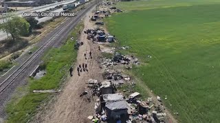 'Unsafe, unsanitary, unacceptable': Merced homeless encampment off Hwy 99 removed 