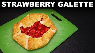 Strawberry galette — easy no-pan pie