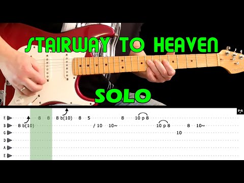 STAIRWAY TO HEAVEN - Guitar lesson - Guitar solo (with tabs & EXTRA SLOW lesson) - Led Zeppelin