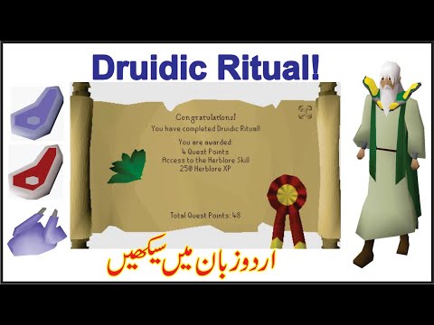 Druidic Ritual Quest Guide in Urdu