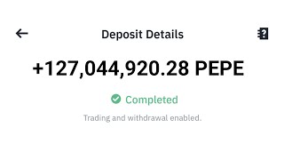You’ll receive 127,044,920.28 $PEPE (896.13$ = 0.014 BTC )  from this App | MAKE MONEY ONLINE