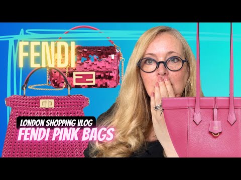 LUXURY Shopping VLOG | MELHORES bolsas ROSA 💕FENDI AW23 2º lançamento | Versace, LANVIN | #shoppingvlog