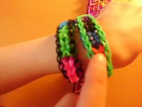 Rainbow Loom Sternen-Armband (deutsch)