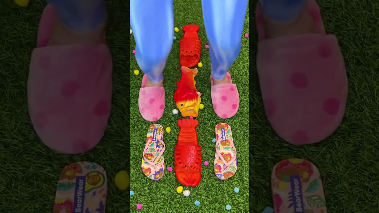 Reverse giant fish sandals 🐳🦞 #trending #love #viralvideoshorts