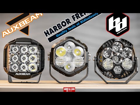 Harbor Freight vs Baja Designs vs Auxbeam - Off Road Led Lights Comparison