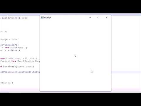 Java Tutorial 54 JavaFX   GUI   Handling Keyboard Inputs