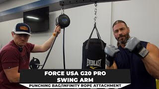 Force USA G20 Swing Arm Attachment Review- Punching Bag/Infinity Rope Attachment