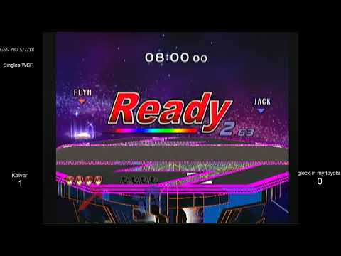 GSS 80 SSBM - Kalvar (Marth, Fox) vs. glock in my toyota (Game & Watch, Falco) - Melee WSF