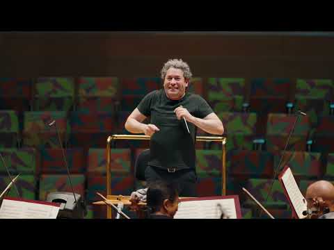 Gustavo Dudamel rehearses "The Firebird" suite with the Los Angeles Philharmonic