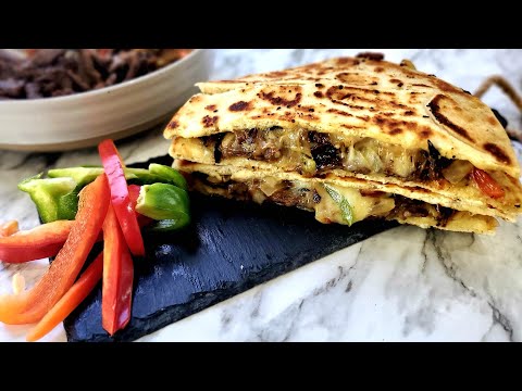 Tasty Philly Cheesesteak Sandwich | Naan Bread Steak Sandwich | Easy Recipe