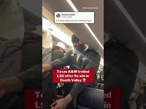 The Aggies were having fun after this dub 💀