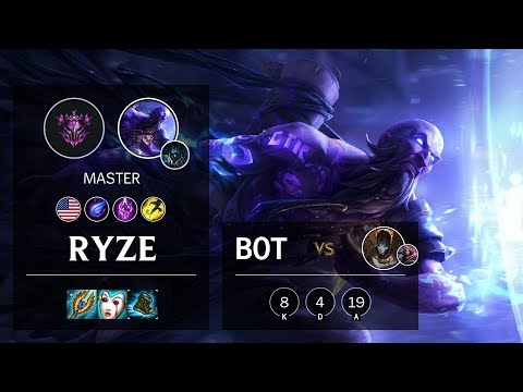 Ryze Bot vs Jhin - NA Master Patch 10.8