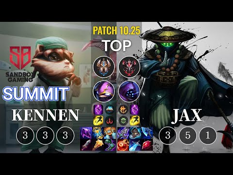 SB Summit Kennen vs Jax Top - KR Patch 10.25