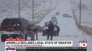 City of Amarillo declares local state of disaster due to incoming winter weather