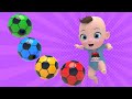 Kick off Soccer Ball | Itsy Bitsy Spider Nursery Rhymes Playground Color Song | Baby & Kids Songs