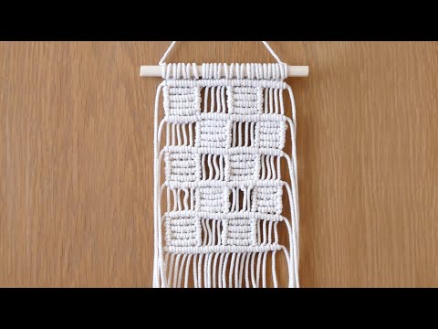 DIAMOND MESH MACRAME TABLECLOTH PATTERN TUTORIAL