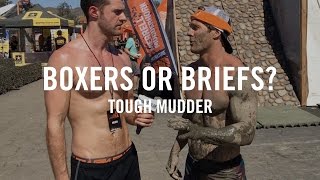 Workout | Shirtless Fitness Athletes Answer Boxers or Briefs at Tough Mudder 2016 with Kevin Spencer
