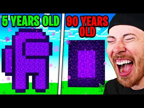 GamingWithGarry - Reacting to Minecraft at Different Ages