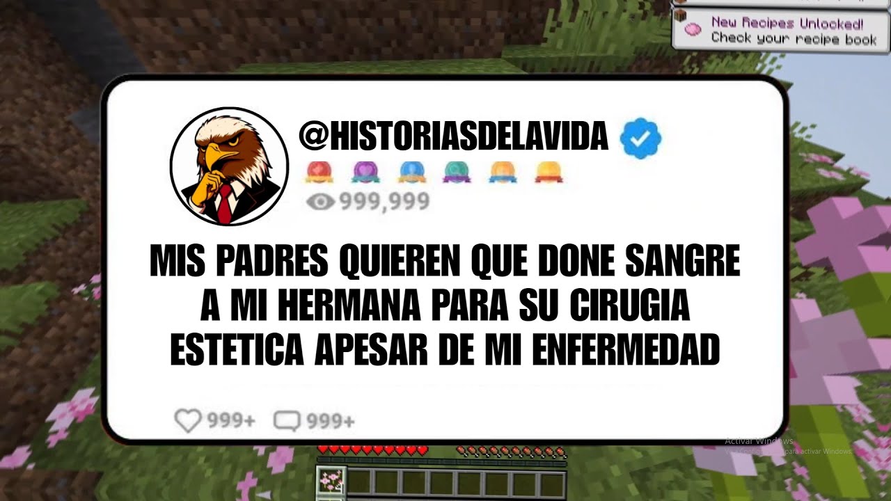 MIS PADRES quieren que DONE SANGRE a mi hermana para su CIRUGIA ESTETICA a pesar de mi ENFERMEDAD