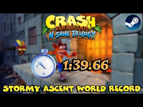 Stormy Ascent 1:39.66 (Former World Record) Crash Bandicoot NST (PC)