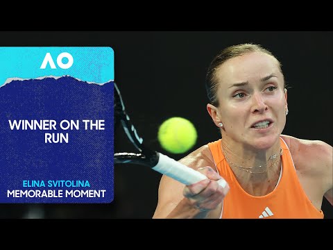 Elina Svitolina Hits a Passing Shot on the Run | Australian Open 2026