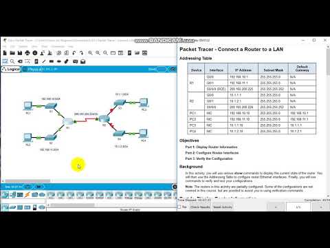 6.4.3.3 Packet Tracer - connect a router to a LAN