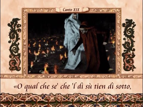 La Divina Commedia in VERSI - Inferno, canto XIX (19)