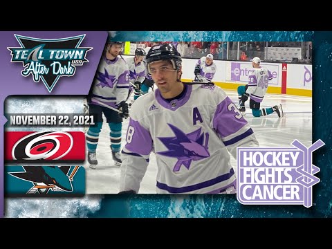 San Jose Sharks vs. Carolina Hurricanes - 11/22/2021 - Teal Town USA After Dark (Postgame)