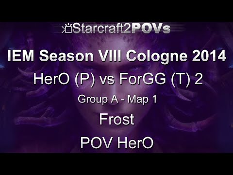 SC2 HotS - IEM VIII Cologne 2014 - HerO vs ForGG 2 - Group A - Map 1 - Frost - HerO