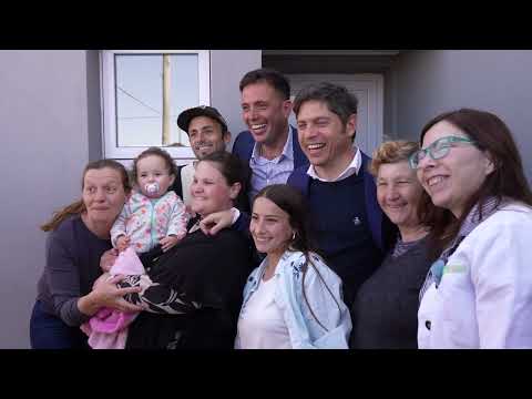 El Gobernador Axel Kicillof entregó viviendas en Tres Lomas.
