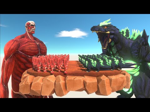 Power Level Colossal Titan vs Super Godzilla - ARBS