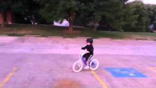 Jocie learned how to ride on two wheels