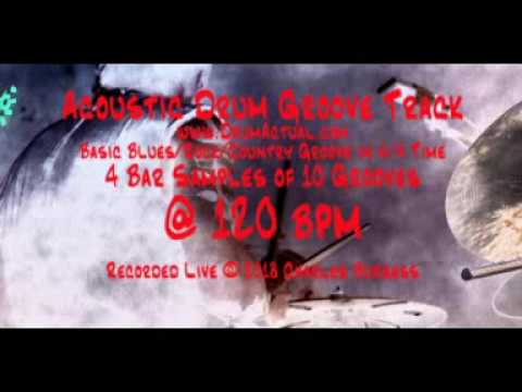 DrumActual - Acoustic - Basic 8th Note Feel Rock Beat #1 through 10   4 Bar Sample @ 120bpm