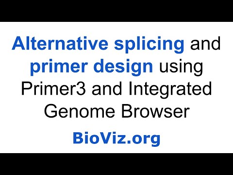 Alternative Splicing and Primer Design using IGB (High resolution version)