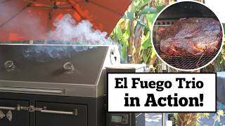 BBQ Pork Shoulder on El Fuego Trio in Offset Mode! Pulled Pork, Boston Butt