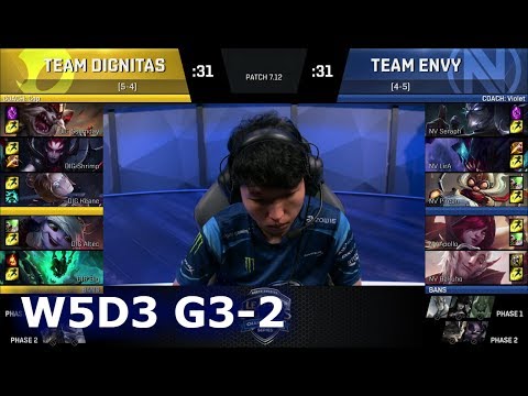 Team EnVyUs vs Dignitas | Game 2 S7 NA LCS Summer 2017 Week 5 Day 3 | NV vs DIG G2 W5D3