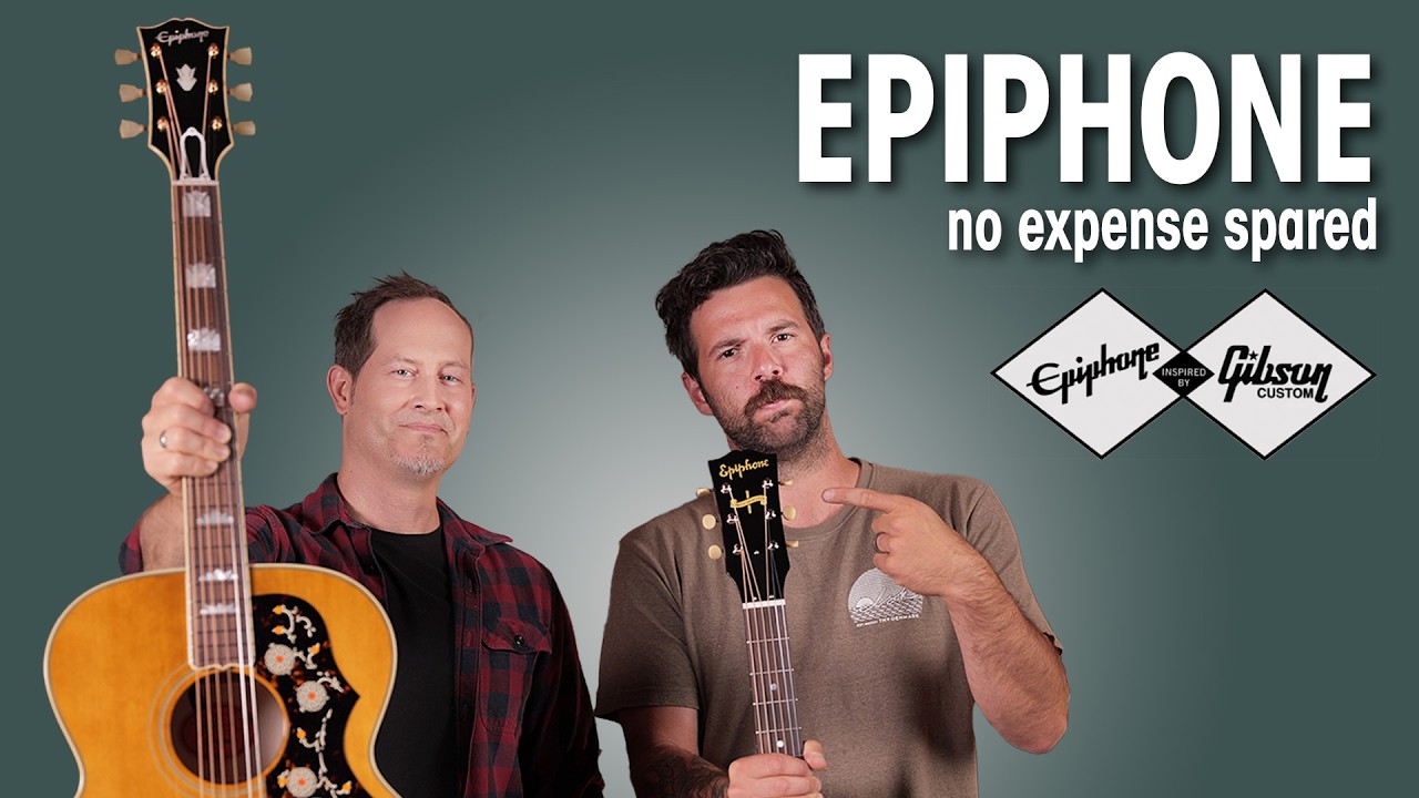 New Epiphone Inspired By Gibson Custom Acoustic Guitars | J-45, Hummingbird, etc. - YouTube