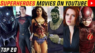 Hollywood Top 20 Superheroes Movies available on Youtube dubbed in Hindi
