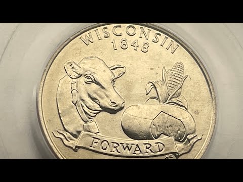 2004-D Wisconsin Extra Leaf Quarter 🐄 🧀 🌽 Washington Quarter Variety - Low Leaf