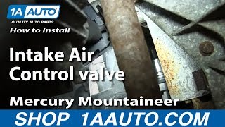 How To Replace Intake Air Control Valve 01-04 Ford Escape 2.0L