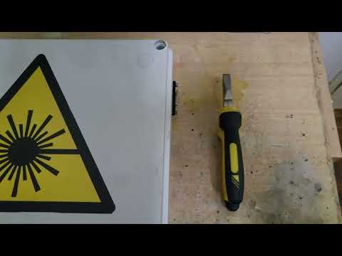 Homebuilt long pulsed Nd:Yag laser.