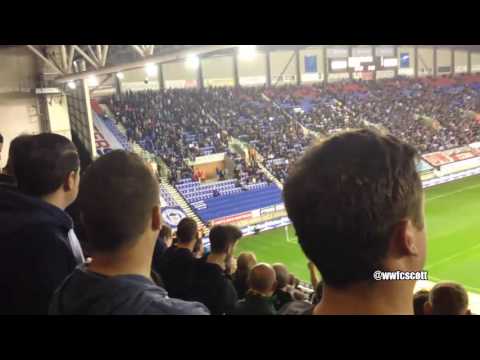 Wolves fans at Wigan away (27/9/16)