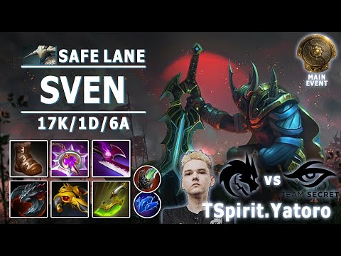 TI 10 | TSpirit.Yatoro | Sven Carry | Team Spirit vs Team Secret | Main Event | TI Player View