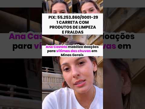 Ana Castela mobiliza doações para vítimas das chuvas em Minas Gerais