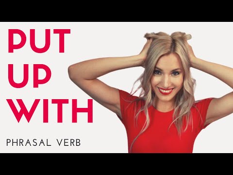 Phrasal verb: PUT UP WITH