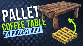 Easy DIY Pallet Coffee Table!!